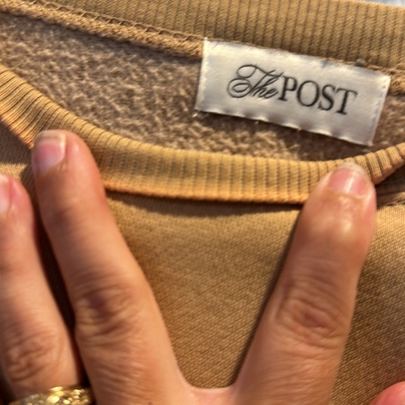 The Post Postie Signature Tan Oversized Logo Sweatshirt XL - Picture 8 of 8